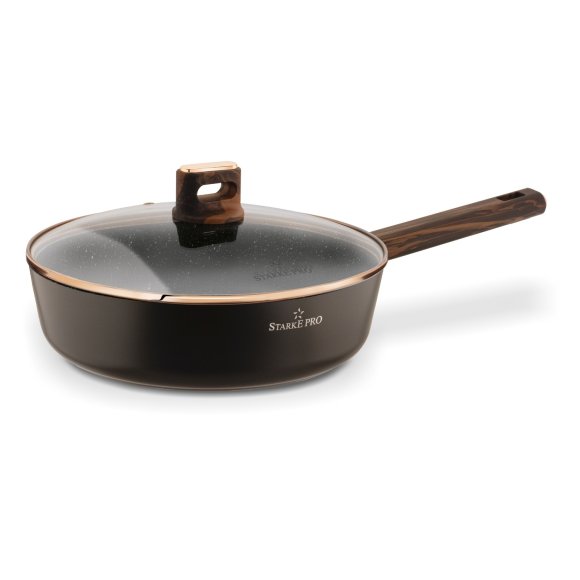STARKE PRO STARLET PATELNIA Z POKRYWKĄ BROWN 28X8CM