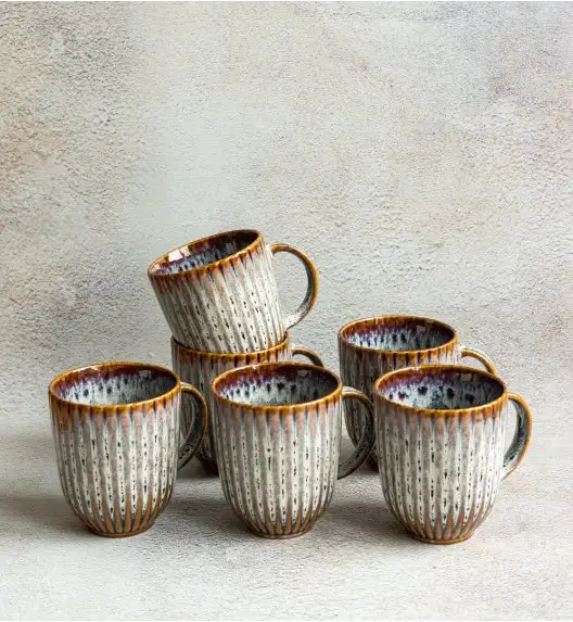 LUBIANA STONEWARE CERAMIC | METEOR DESERT | Kubek 350 ml x 6 SZTUK | ceramika