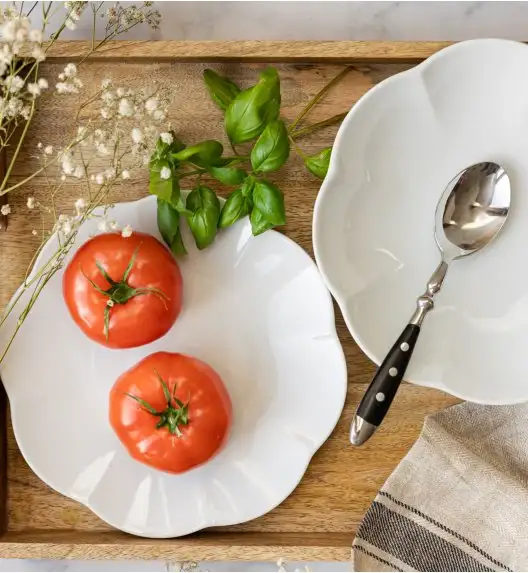 LUBIANA NAOMI Serwis obiadowy 12 osób / 36 elementów | biała porcelana