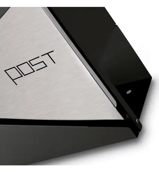 TADAR SKRZYNKA NA LISTY POST ANTRACYT+SS 37X37X10CM