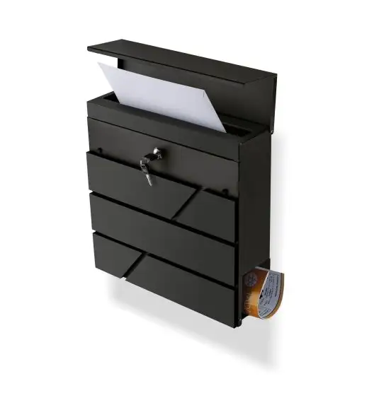 TADAR SKRZYNKA NA LISTY REMO ANTRACYT 37X37X10CM