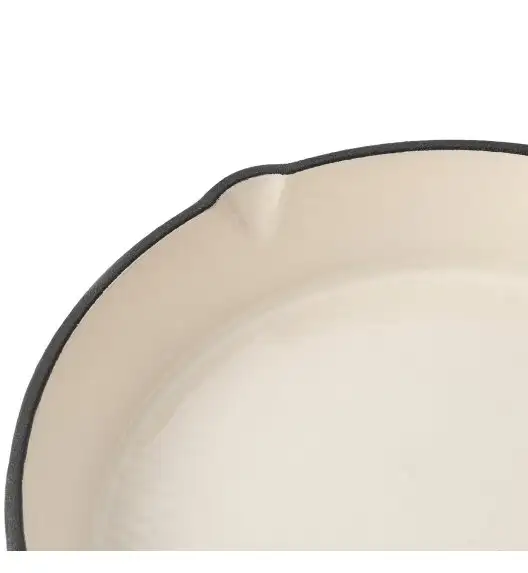 KONIGHOFFER PATELNIA ŻELIWNA EMALIOWANA OKRĄGŁA WIŚNIOWA 24X4,5CM