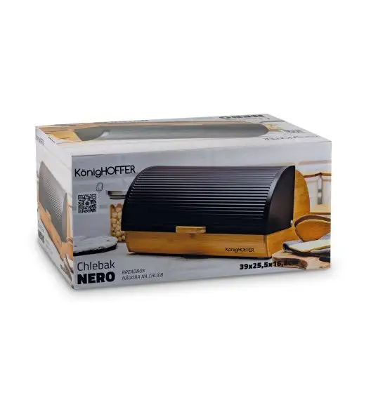 KONIGHOFFER CHLEBAK NERO CZARNY 39X25,5X16,8CM