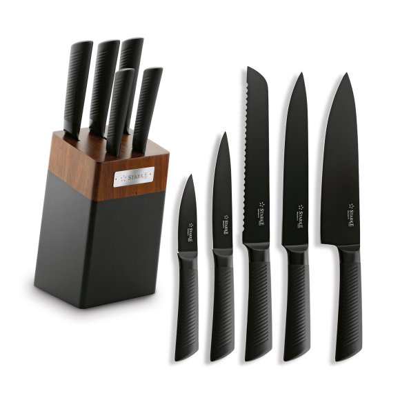 STARKE PRO TAYLOR KPL.NOŻY W BLOKU AKACJOWYM 6ELEM.
