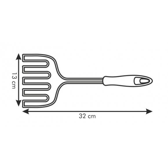 TESCOMA PRESTO Łyżka cedzakowa ze stali nierdzewnej i tworzywa sztucznego 32 cm