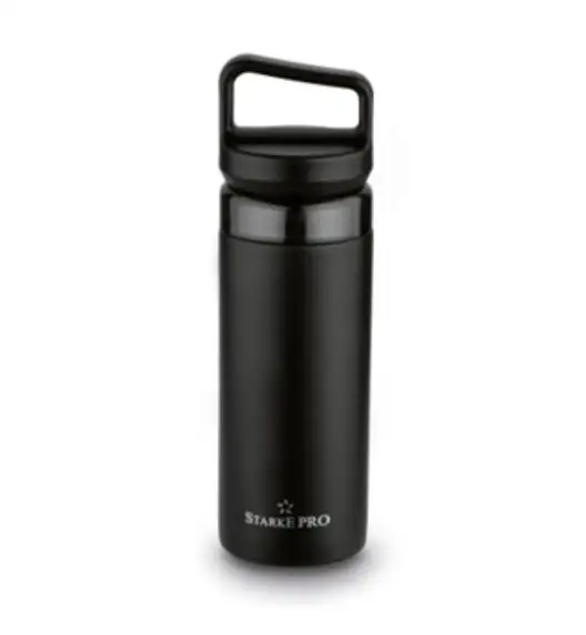 STARKE PRO LAZARO BUTELKA TERMICZNA Z SITKIEM 400ML CZARNA