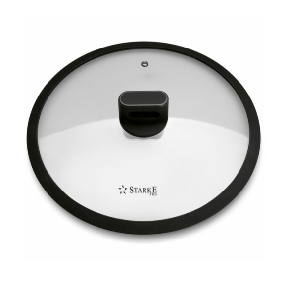 STARKE PRO Pokrywka uniwersalna 28 cm | szkło | silikonowy rant