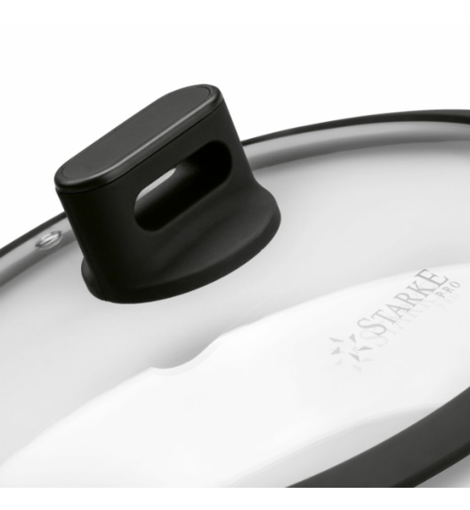 STARKE PRO Pokrywka uniwersalna 28 cm | szkło | silikonowy rant