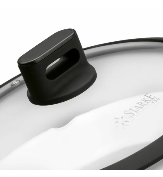 STARKE PRO Pokrywka uniwersalna 28 cm | szkło | silikonowy rant