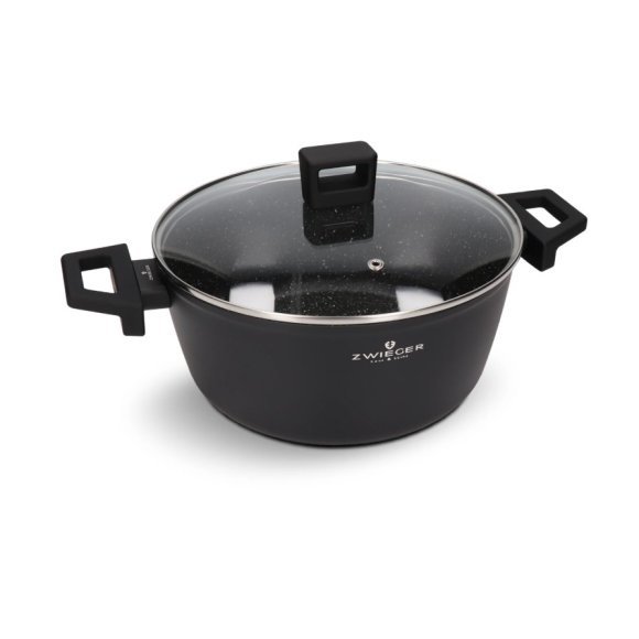 ZWIEGER FORTE Komplet garnków z pokrywkami 10 el / 16, 18, 20, 24, 28 cm / aluminium