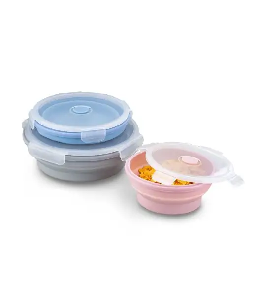 KONIGHOFFER ZESTAW 3 SKŁADANYCH POJEMNIKÓW OPTIMA 0,5L+0,75L+1,1L