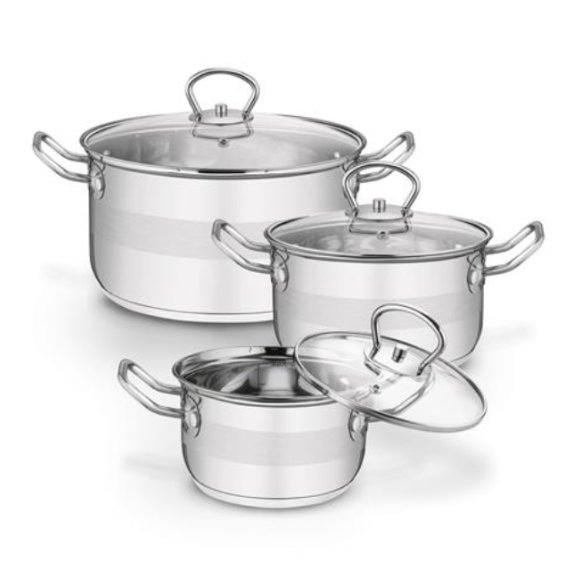 KONIGHOFFER KPL.GARNKÓW ARIANE 6ELEM. (G:14,18,22CM) INDUKCJA