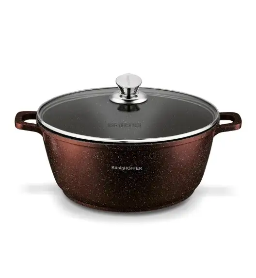 KONIGHOFFER KPL.GARNKÓW ALUM. POLLO 8EL.(16,20,24,28) Z/P BROWN + 2 NAKŁADKI
