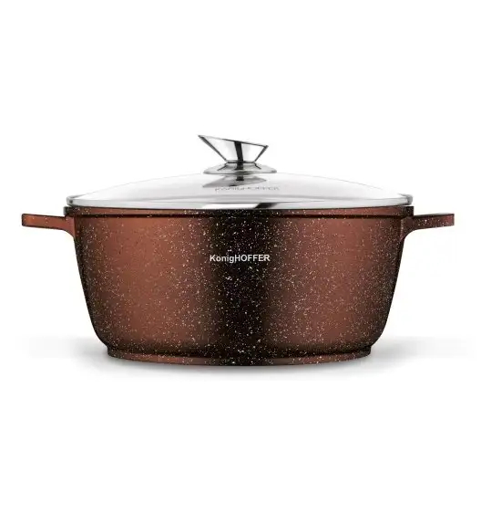KONIGHOFFER KPL.GARNKÓW ALUM. POLLO 8EL.(16,20,24,28) Z/P BROWN + 2 NAKŁADKI