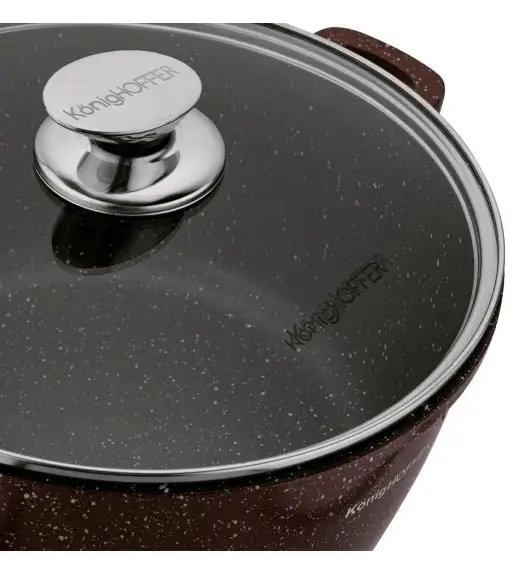 KONIGHOFFER KPL.GARNKÓW ALUM. POLLO 8EL.(16,20,24,28) Z/P BROWN + 2 NAKŁADKI