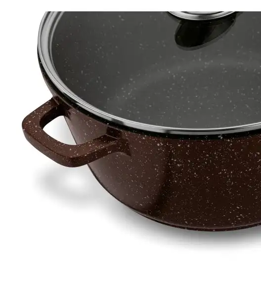 KONIGHOFFER KPL.GARNKÓW ALUM. POLLO 8EL.(16,20,24,28) Z/P BROWN + 2 NAKŁADKI