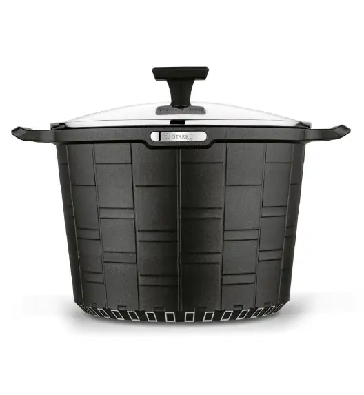 STARKE PRO CROWS MARBLE GARNEK Z POKRYWĄ 24X17,5CM 6,5L