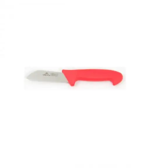 GERLACH NECESSITY nóż do filetowania, 4 cali / 10 cm / czerwony / miękka rękojeść. HACCP.