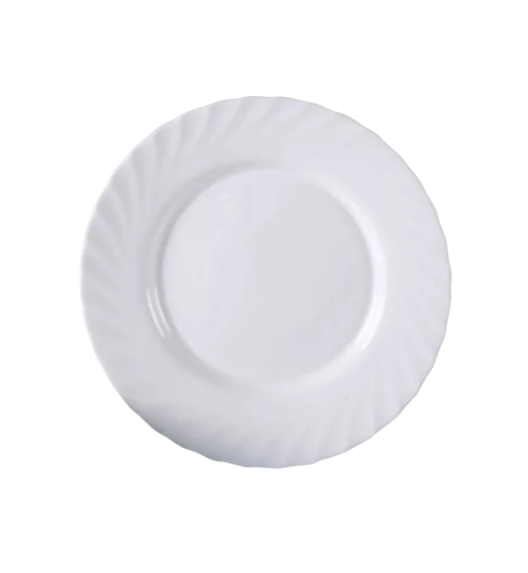 LUMINARC TRIANON Talerz deserowy 15,5 cm / biały / szkło hartowane