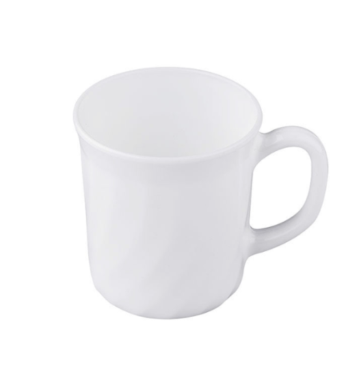 LUMINARC TRIANON Kubek 290 ml | biały | szkło hartowane 