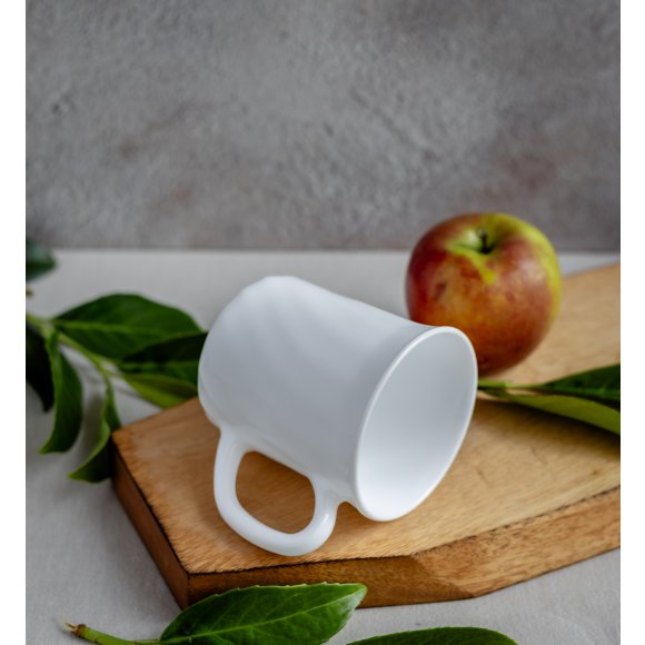 LUMINARC TRIANON Kubek 290 ml | biały | szkło hartowane 