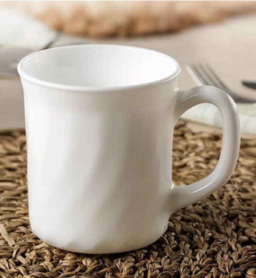 LUMINARC TRIANON 6 szt - Kubek 290 ml | biały | szkło hartowane 