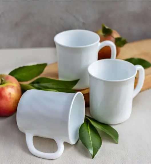 LUMINARC TRIANON 6 szt - Kubek 290 ml | biały | szkło hartowane 