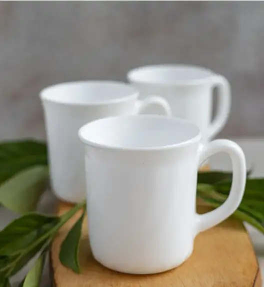 LUMINARC TRIANON 12 szt. - Kubek 290 ml | biały | szkło hartowane 