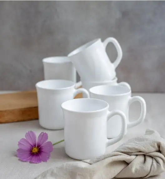 LUMINARC TRIANON 12 szt. - Kubek 290 ml | biały | szkło hartowane 