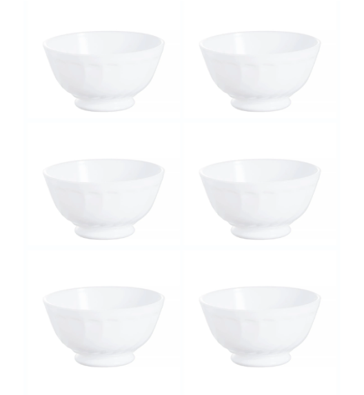 LUMINARC TRIANON 6 szt - Salaterka na stopce 13 cm / szkło hartowane