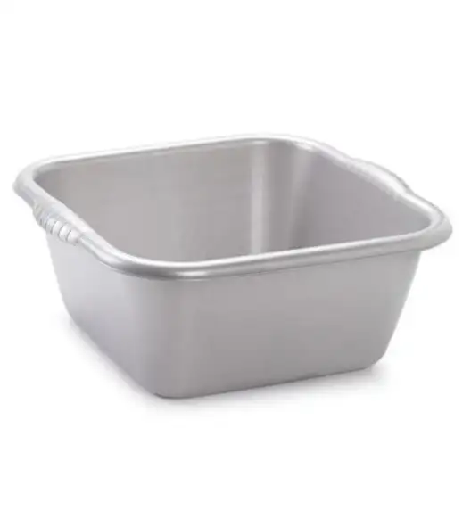 TADAR MISKA KWADRATOWA TUB 10L SREBRNA