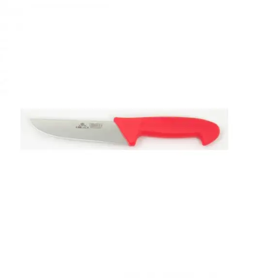 GERLACH NECESSITY nóż rzeźniczy, 6 cali / 15 cm / czerwony / miękka rękojeść. HACCP.