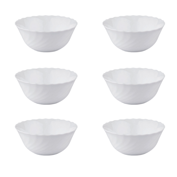 LUMINARC TRIANON 6 szt - Salaterka 18 cm / szkło hartowane