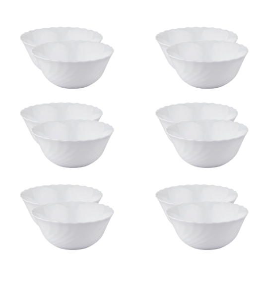 LUMINARC TRIANON 12 szt - Salaterka 18 cm / szkło hartowane