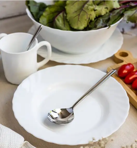 LUMINARC TRIANON 6 szt - Talerz głęboki 22,5 cm / szkło hartowane