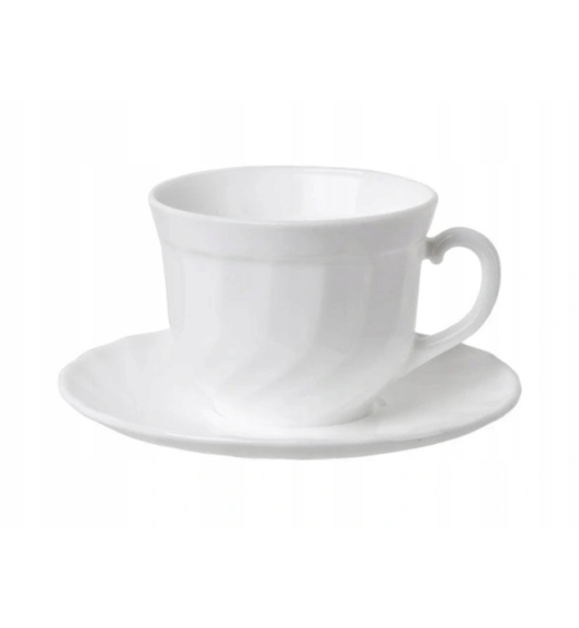 LUMINARC TRIANON Komplet obiadowo - kawowy 76 el dla 12 os / szkło hartowane 