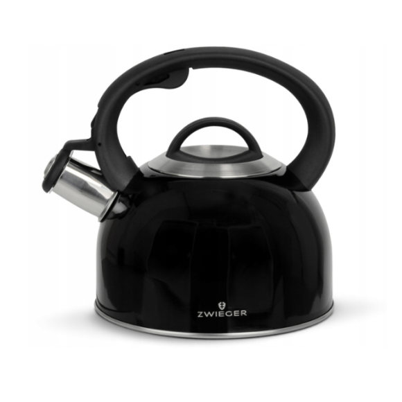ZWIEGER VIRTU Czajnik 2 L | czarny | stal nierdzewna | indukcja