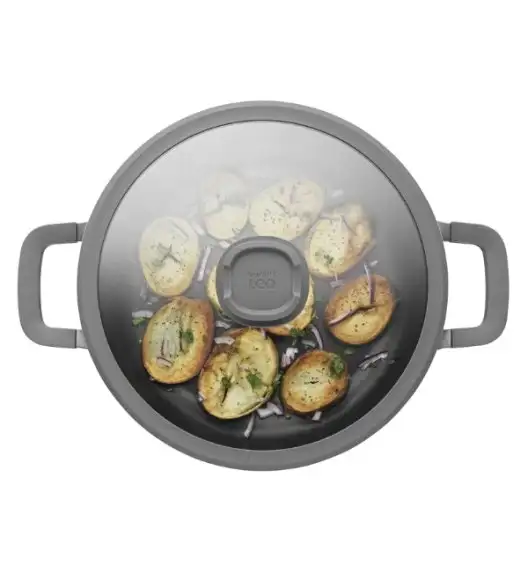 BERGHOFF STONE+ Patelnia sauté pan non-stick z dwoma uchwytami 28 cm, 4,7 L