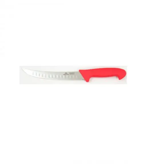 GERLACH NECESSITY nóż rzeźniczy, 8 cali / 20 cm / czerwony / szlif kulowy. HACCP.