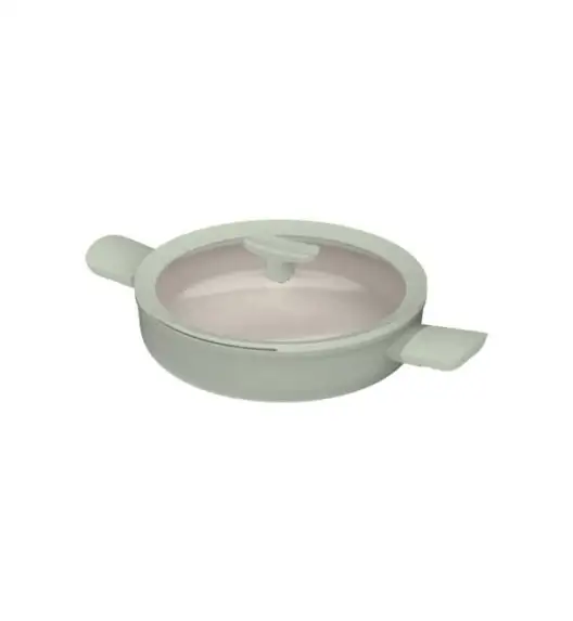 BERGHOFF BALANCE ECO GREEN Patelnia z dwoma uchwytami i pokrywą 26 cm, 2,9 L