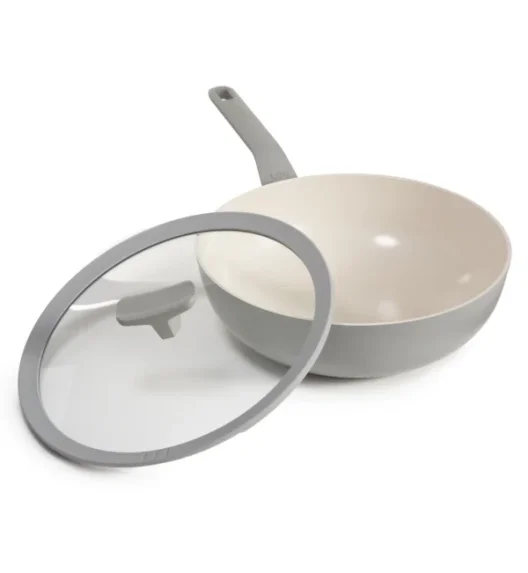 BERGHOFF BALANCE ECO GREEN Patelnia wok z pokrywą 28 cm, 4,2 L