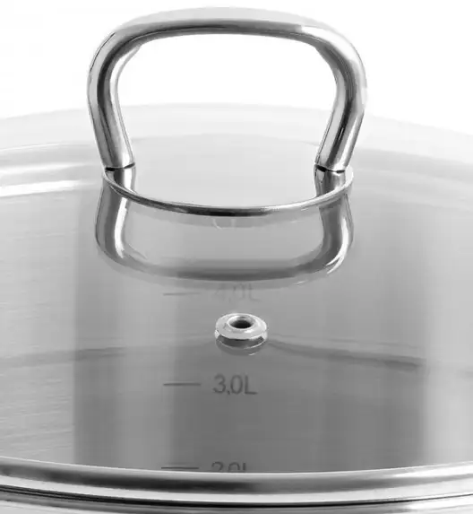 GERLACH BRAVA Komplet Garnki z pokrywkami 8 el / Stal nierdzewna / INDUKCJA + Patelnie Smart Steel 20, 24, 28 cm