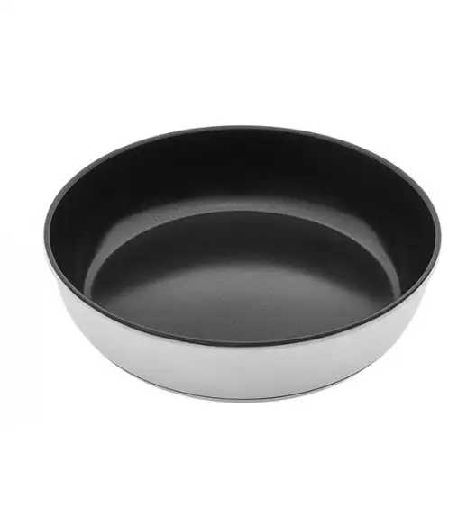 GERLACH BRAVA Komplet Garnki z pokrywkami 8 el / Stal nierdzewna / INDUKCJA + Patelnie Smart Steel 20, 24, 28 cm + pokrywka silikonowa 24/26/28 cm