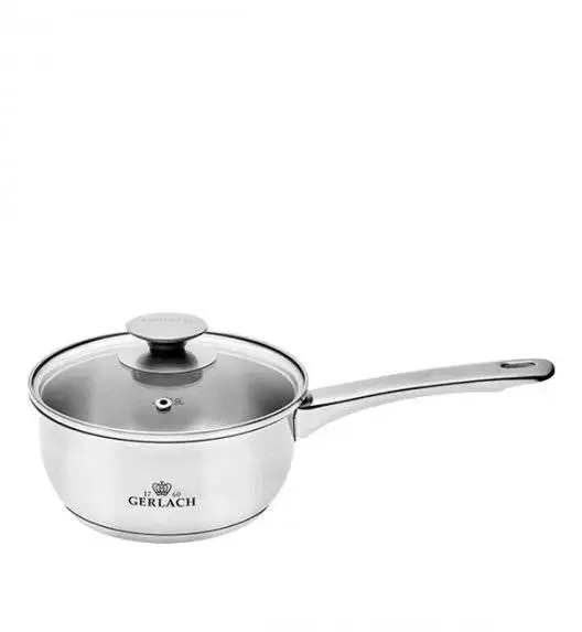 GERLACH FIRST Komplet Garnki z pokrywkami 10 el / stal nierdzewna / indukcja+ Szybkowar Gerlach First 6 l 