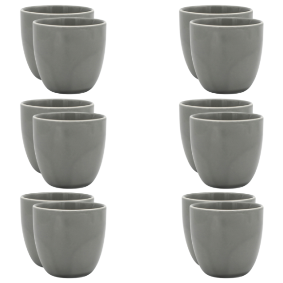 WYPRZEDAŻ! LUBIANA BILL | K1 Kubek 300 ml bez ucha | szary | porcelana x 12 SZT.