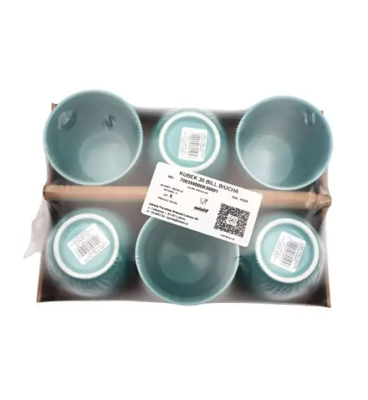 WYPRZEDAŻ! LUBIANA BILL | K5 Kubek 300 ml - 1 SZT - bez ucha | morski | porcelana 