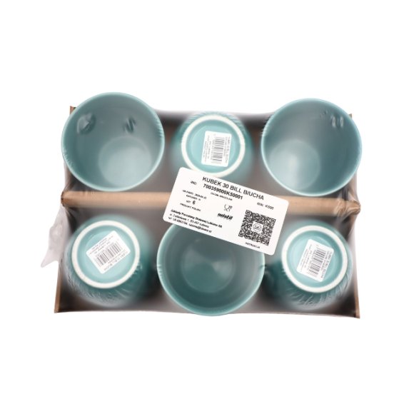 WYPRZEDAŻ! LUBIANA BILL | K5 Kubek 300 ml bez ucha | morski | porcelana x 6 SZT.