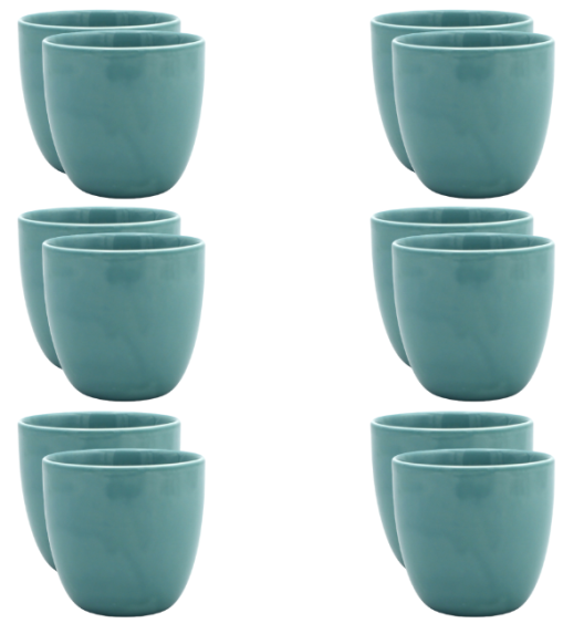 LUBIANA BILL | K5 Kubek 300 ml bez ucha | morski | porcelana x 12 SZT.