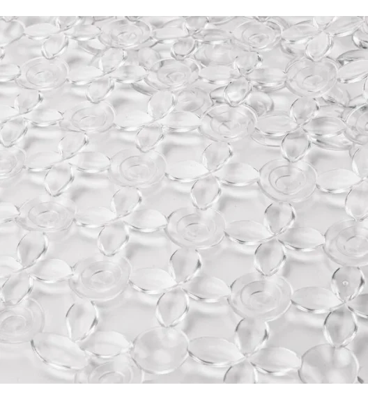 TADAR | MATA ANTYPOŚLIZGOWA ŁAZIENKOWA OWALNA 69X39CM TRANSPARENTNA