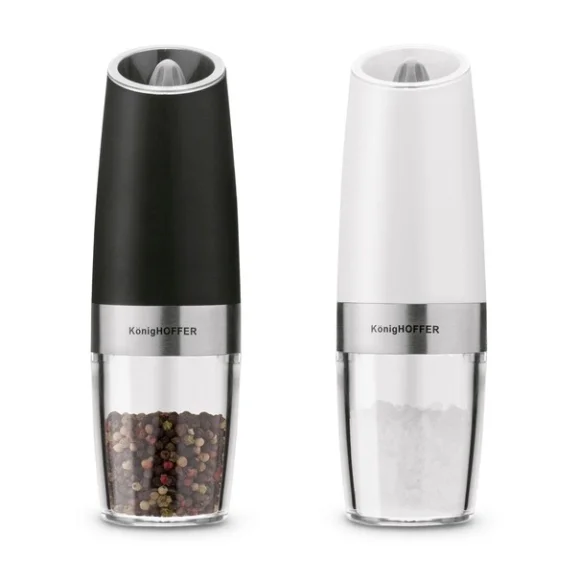 KönigHOFFER LUCA BLACK I WHITE ZESTAW 2 MŁYNKÓW ELEKTRYCZNO- GRAWITACYJNYCH